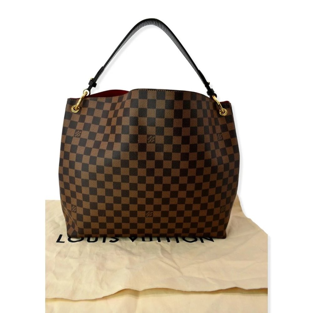 LOUIS VUITTON Graceful MM Damier Ebene Shoulder Bag Brown - Picture 3 of 13